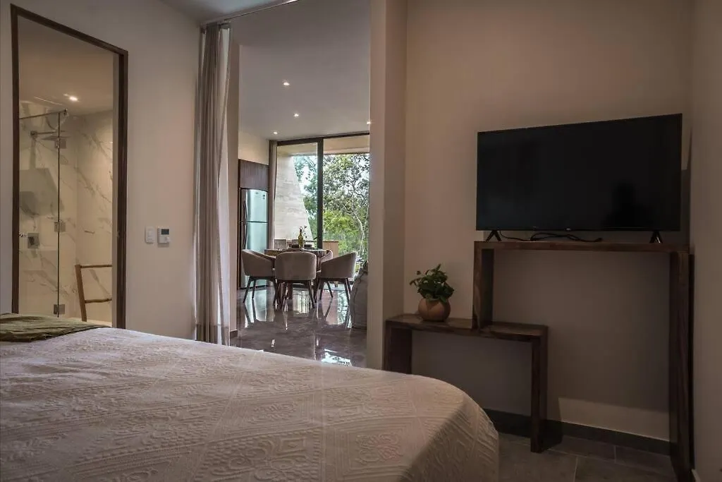 Suite De Lujo, Alberca, Gym, Jacuzzi En Areas Comunes Tulum Apartment